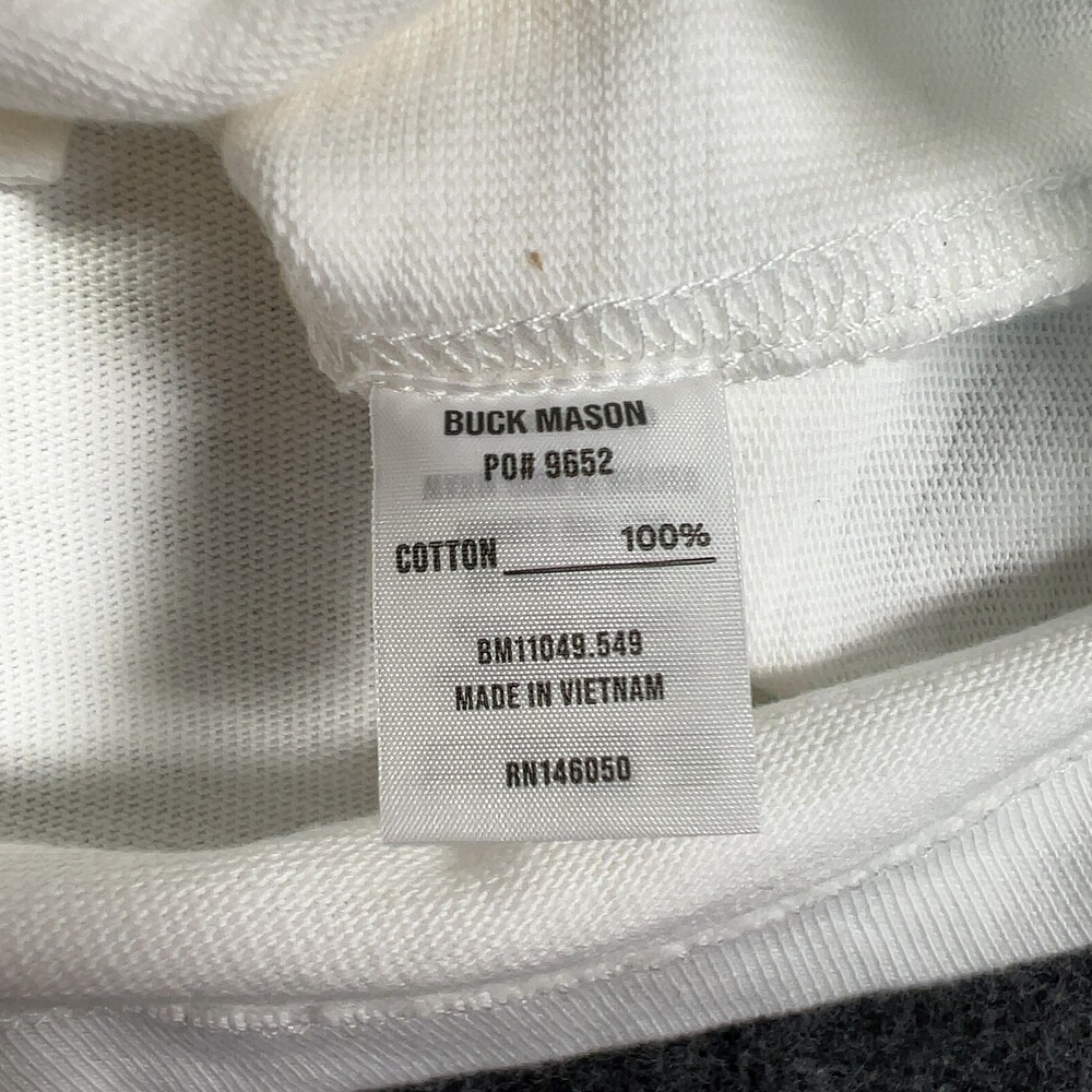 Buck Mason White Field-Spec Cotton Heavy Tee Mens Sz XXL NWT Msrp62 [PD17] - Picture 4 of 9